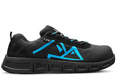 Chaussure De Sécurité Ultra Légère Homme - Embout Acier, Semelle Kevlar Antidérapante, Sans Lacets - Noir/Gris